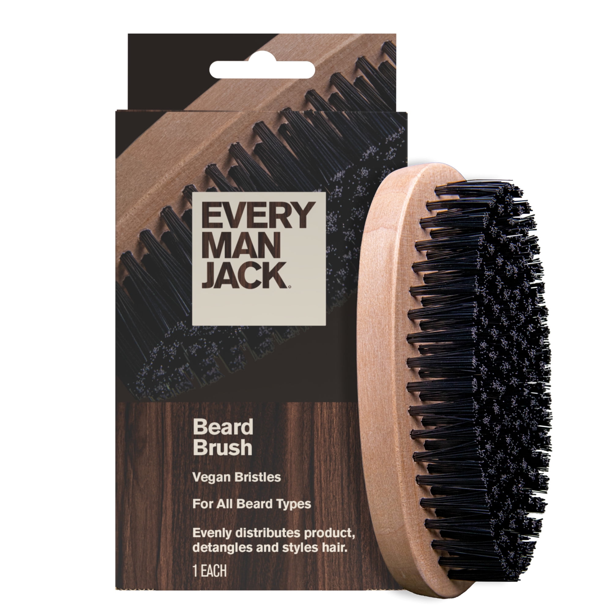 Men'S Grooming And Style - Men's Beard Brush with Cruelty-Free Vegan