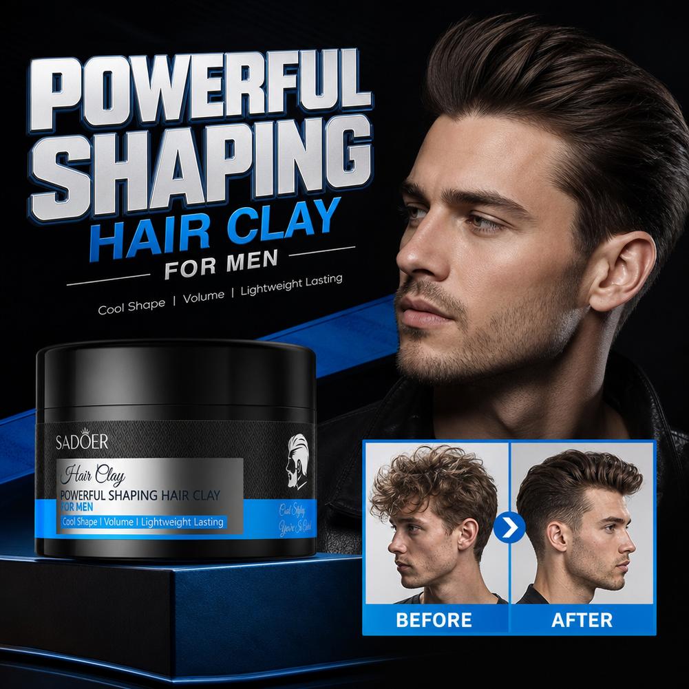 Men'S Grooming And Style - Matte Hair Styling Clay Strong Hold