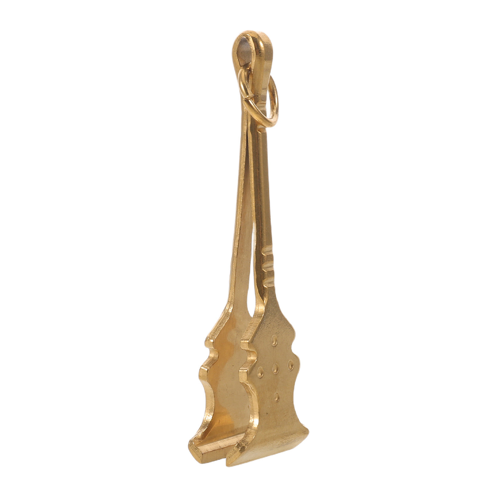 Men'S Grooming Eyebrow Shape - Wide Tip Gold Guitar Shaped Stainless