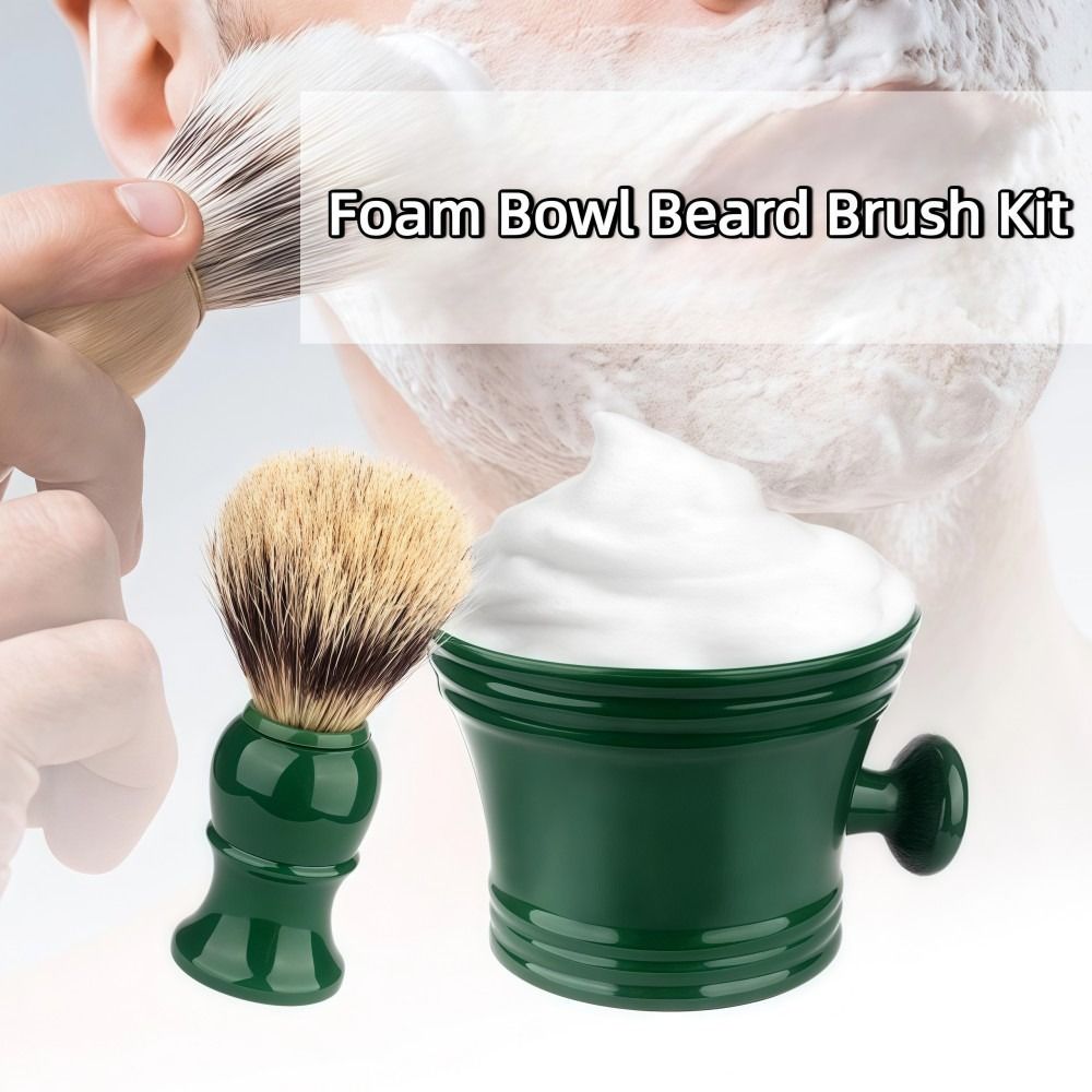 Shaving Brush Set - Full Set Shaving Brush Cup Set