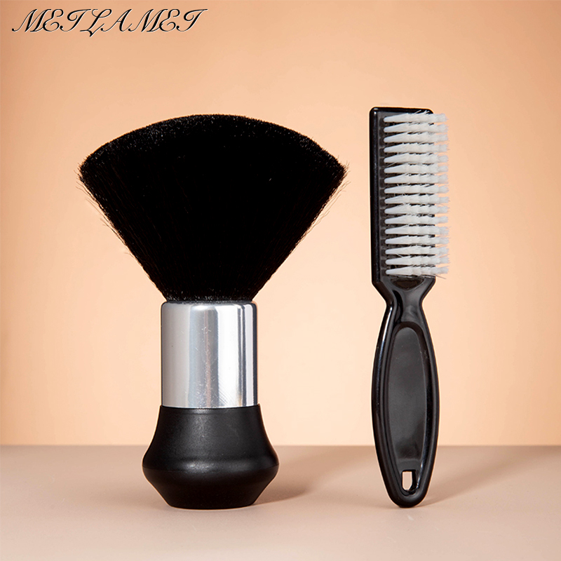 Shaving Brush Set - Hairdressing Soft Brush Black Hairdressing Sweeping