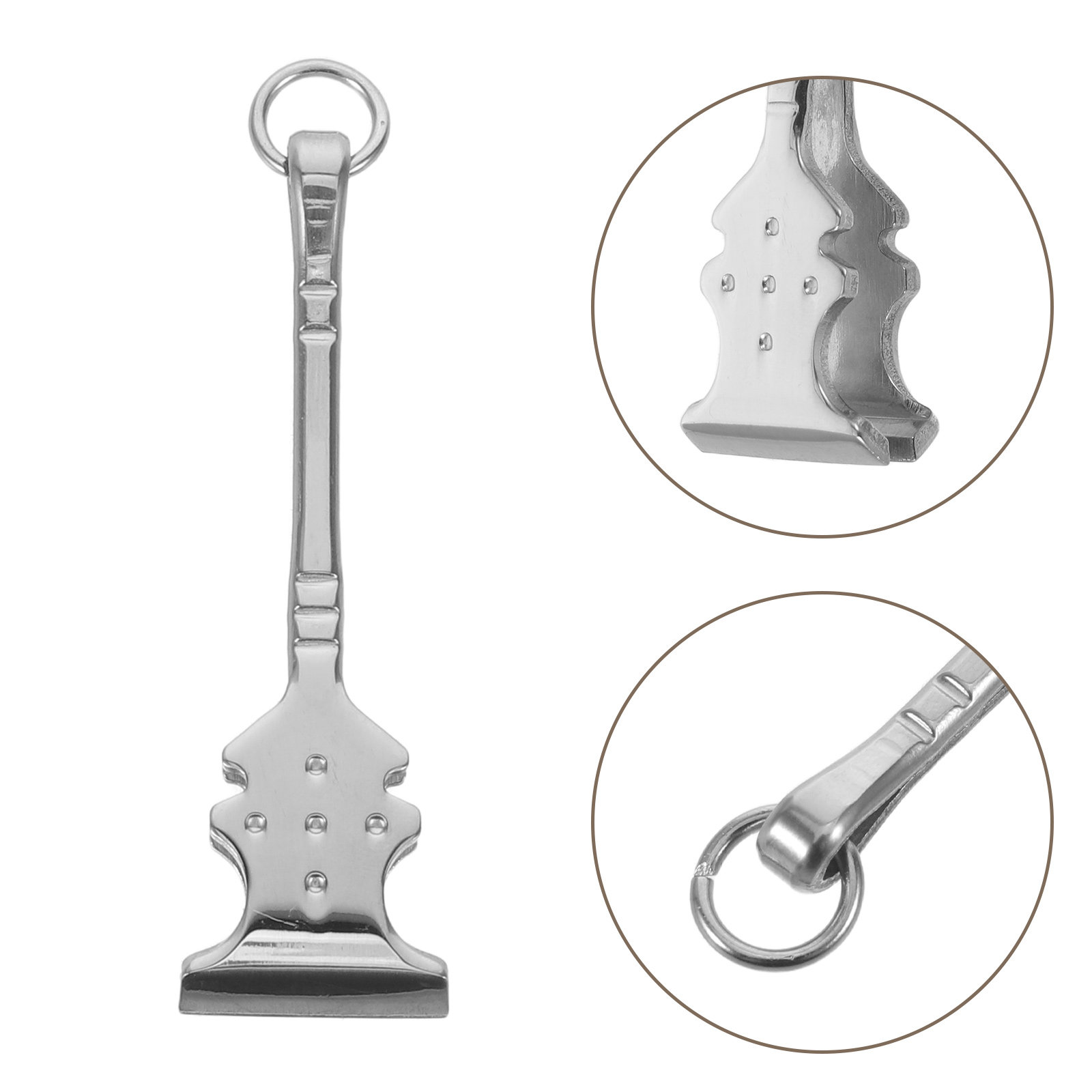 Men'S Grooming Eyebrow Shape - Guitar Shaped Stainless Steel Beard Tweezers