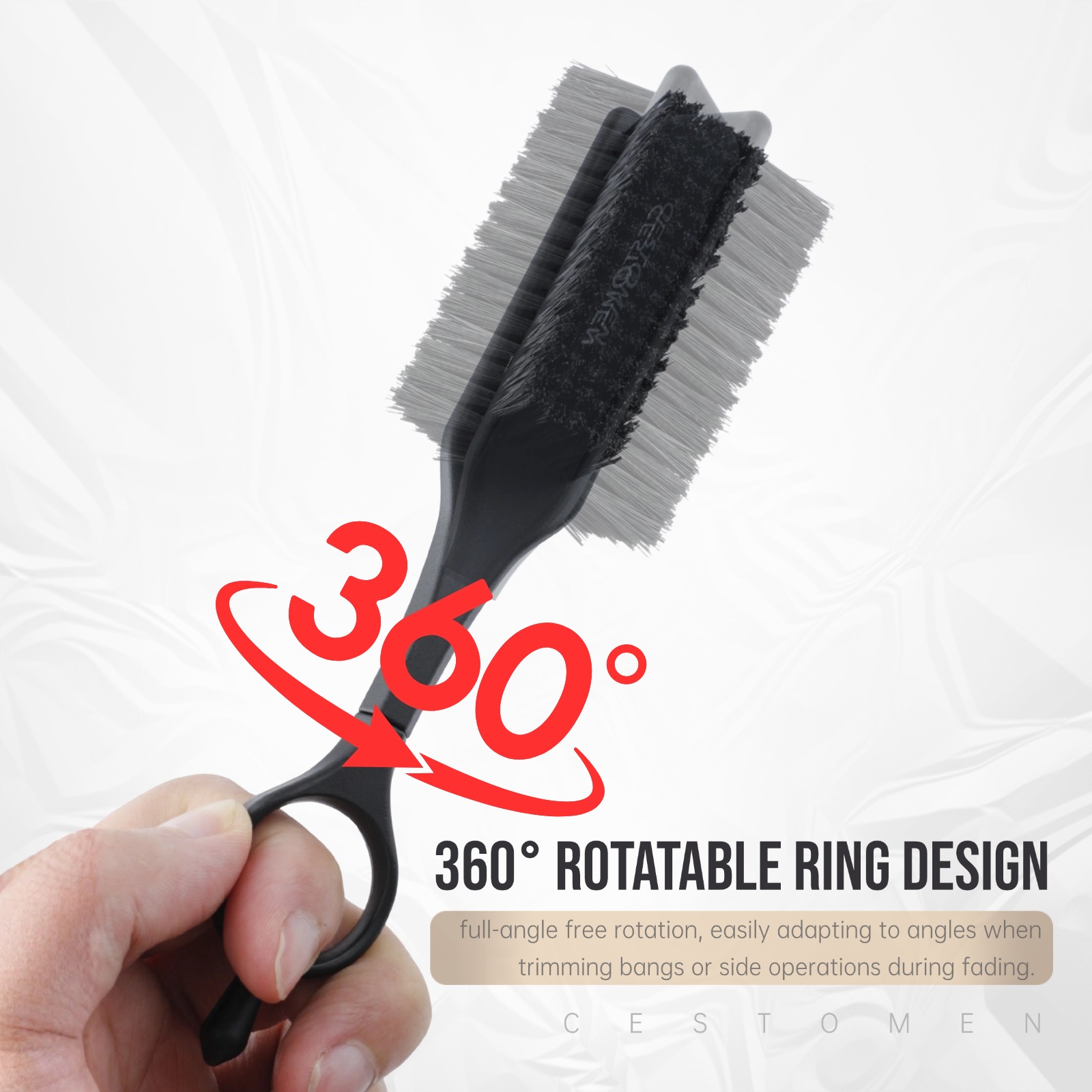 360°Rotatable Ring Folding Com - Shaving Brush Set 评论和价格