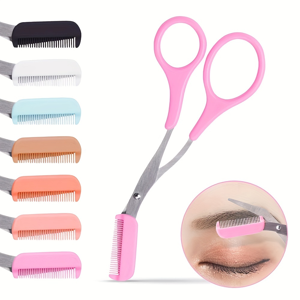 Eyebrow Trimmer Scissor With C - Men'S Grooming Eyebrow Shape 评论和价格
