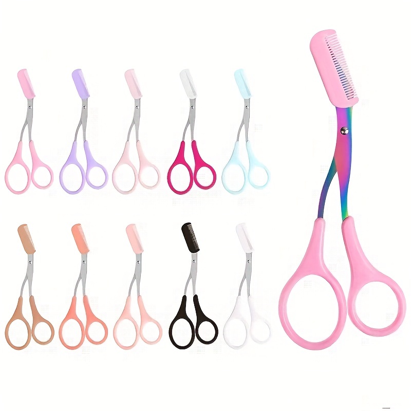 Eyebrow Trimmer Scissor With C - Men'S Grooming Eyebrow Shape 评论和价格