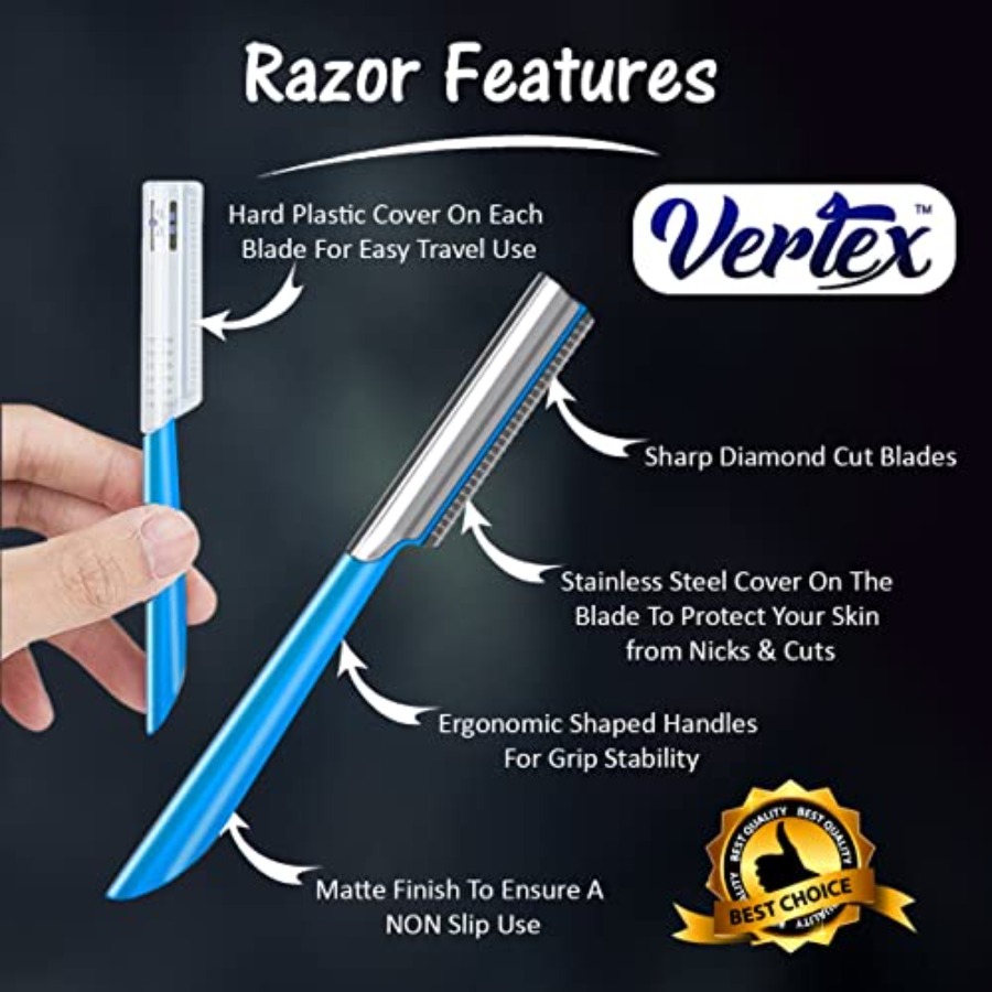 Beard Shaping Razor Tool Musta - Men'S Grooming Eyebrow Shape 评论和价格