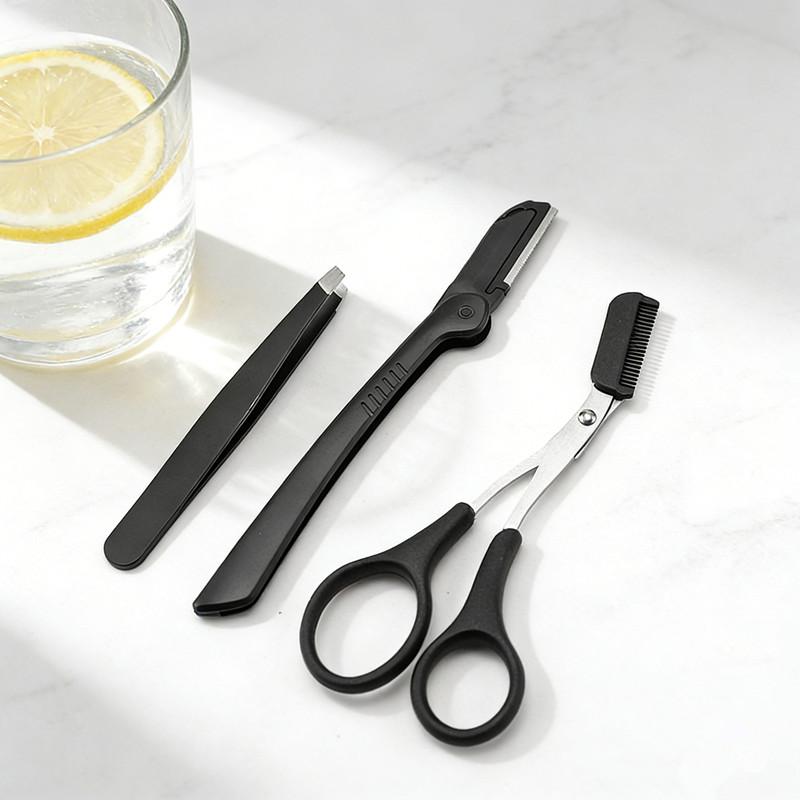 Stainless Steel 3pcs Eyebrow G - Men'S Grooming Eyebrow Shape 评论和价格
