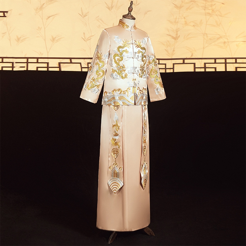 Men Champagne Xiuhe Suit Chine - Men'S Grooming And Style 评论和价格