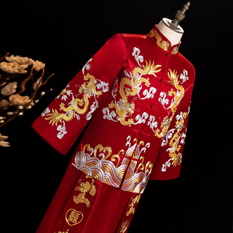 Men Champagne Xiuhe Suit Chine - Men'S Grooming And Style 评论和价格