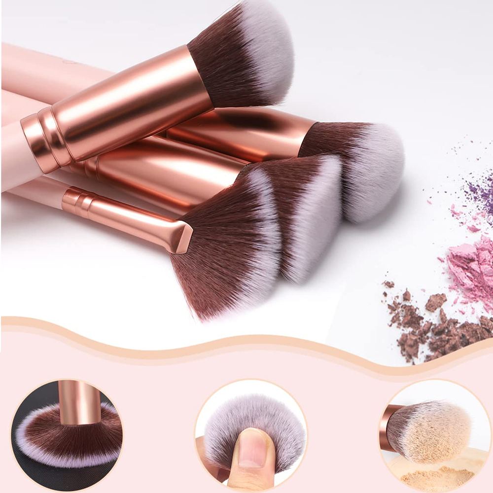 17 PCS Makeup Brush Set, Inclu - Shaving Brush Set 评论和价格