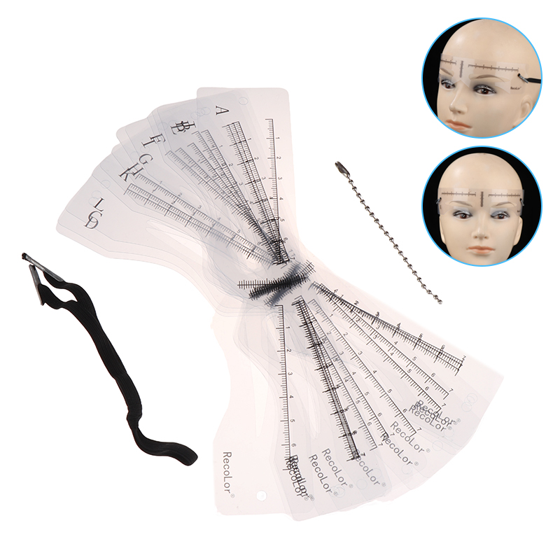 12Pcs Eyebrow Stencil Set Reus - Men'S Grooming Eyebrow Shape 评论和价格