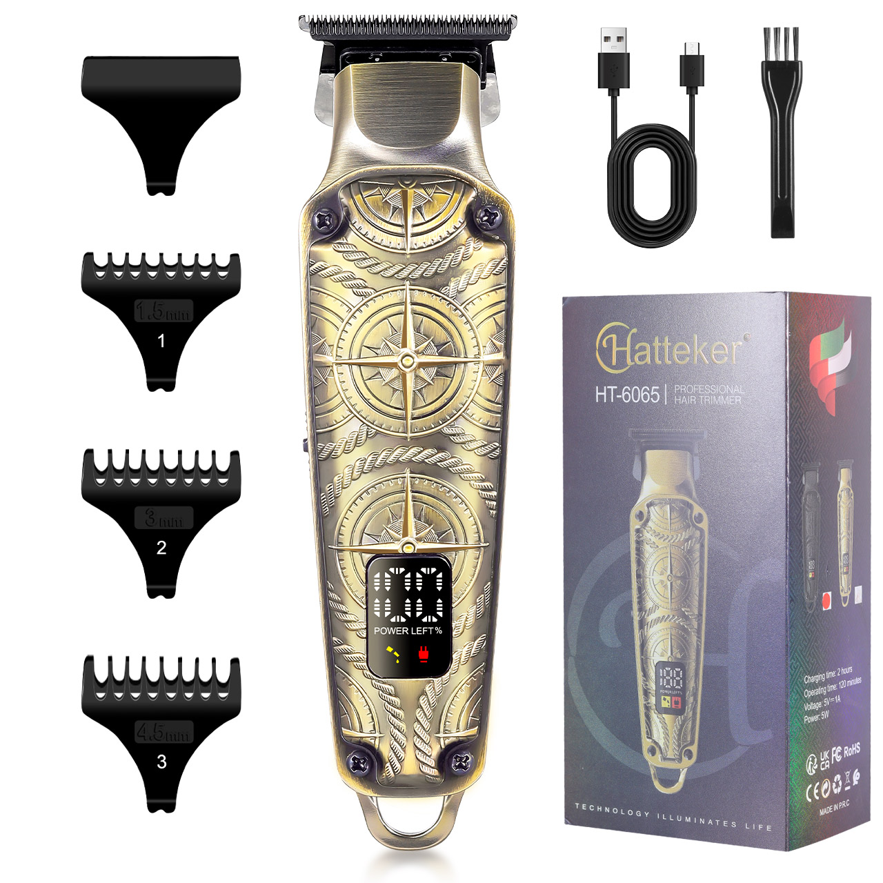 Hatteker Retro Hair Trimmer fo - Men'S Grooming Hair And Body Wash 评论和价格