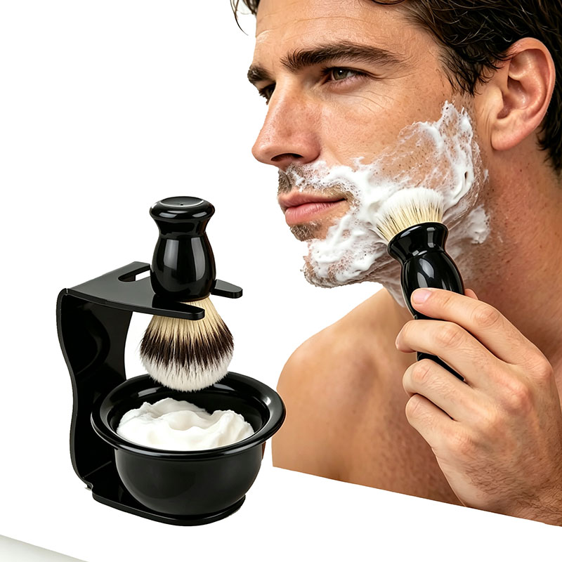 Shaving Brush Set with Stand 3 - Shaving Brush Set 评论和价格