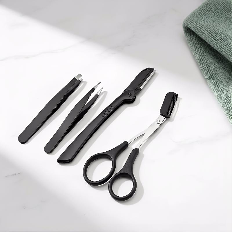 3pcs Stainless Steel Eyebrow K - Men'S Grooming Eyebrow Shape 评论和价格