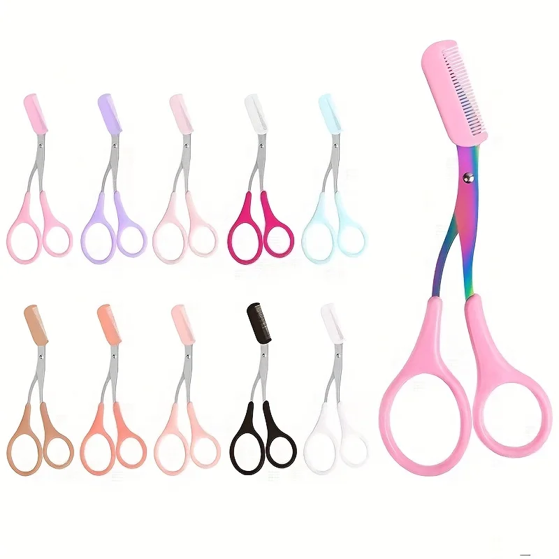 Eyebrow Trimmer Scissor With C - Men'S Grooming Eyebrow Shape 评论和价格