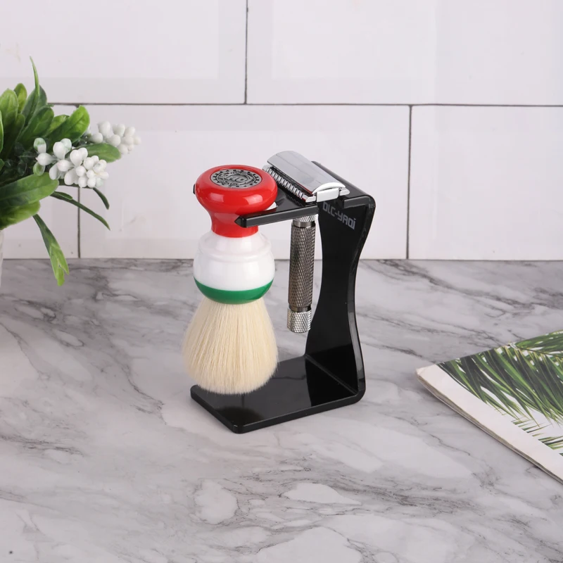 YAQi Cheap Creamy Black/White  - Shaving Brush Set 评论和价格