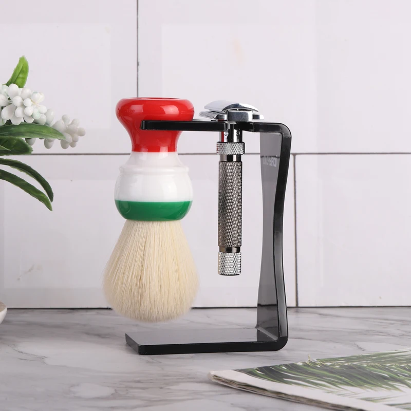 YAQi Cheap Creamy Black/White  - Shaving Brush Set 评论和价格
